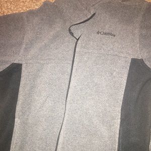Grey Columbia fleece jacket , sz 18/20 in juniors